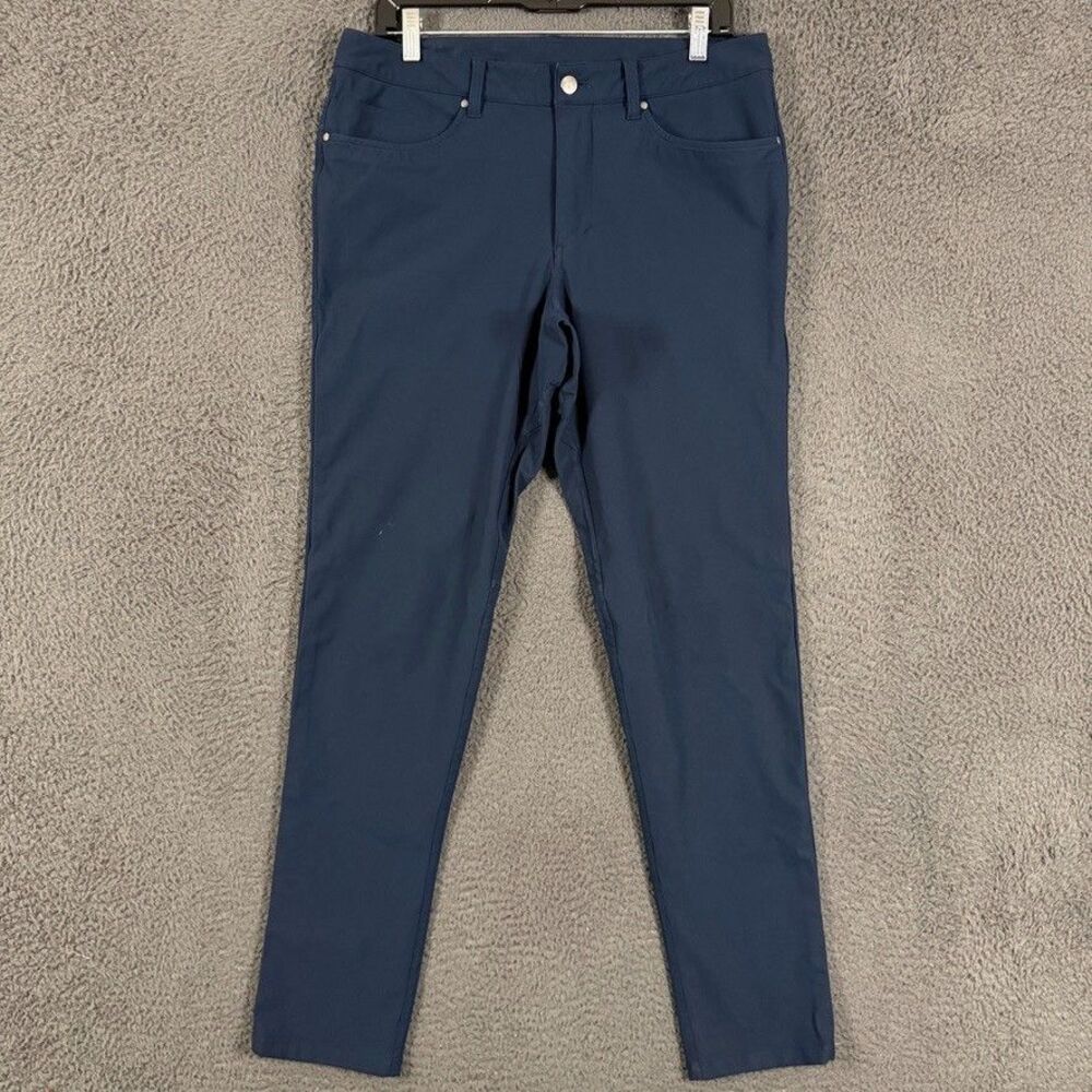 Lululemon ABC Pants Mens 32x31 Blue Slim Fit Warpstreme Stretch Athleisure
